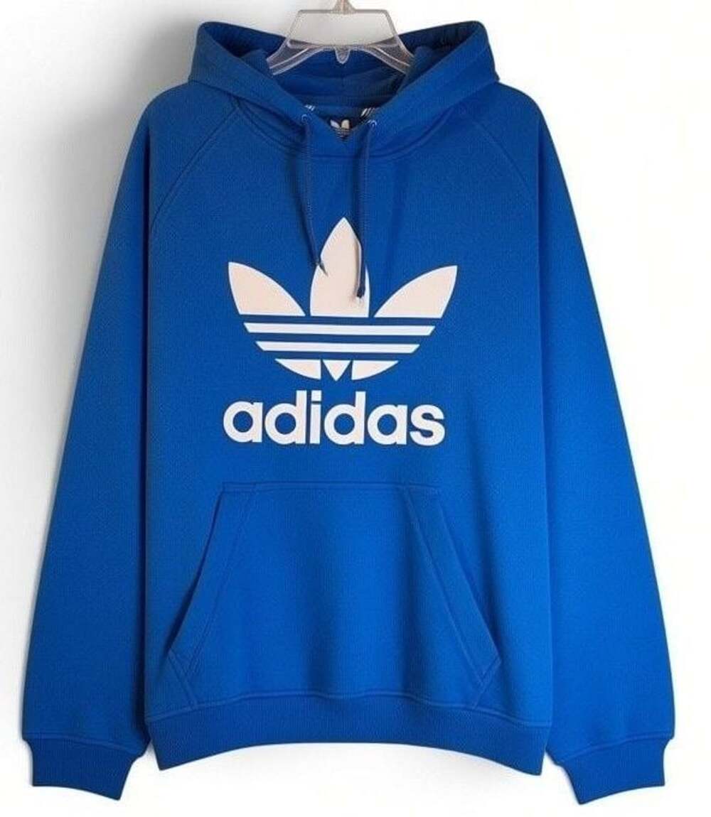 Adidas Originals Trefoil Hoodie Blue Size L